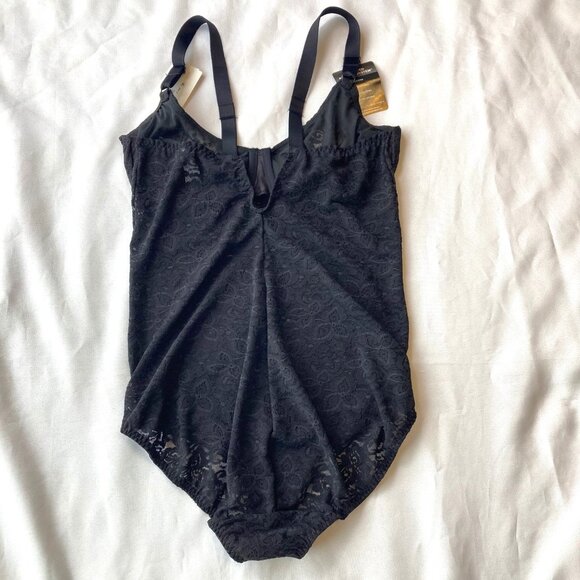 Bali Lace 'N Smooth Firm Control Body Shaper 38D Black DF8L10 NWT - Picture 8 of 11